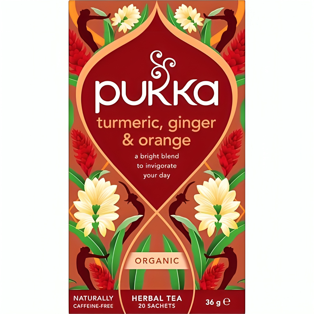 Pukka Organic Teas - Turmeric Ginger and Orange X 4 X 20pc