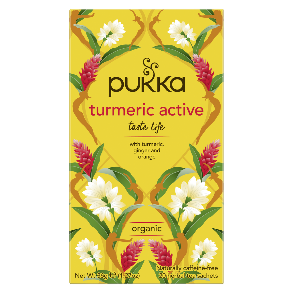 Pukka Organic Teas - Turmeric Ginger and Orange X 4 X 20pc