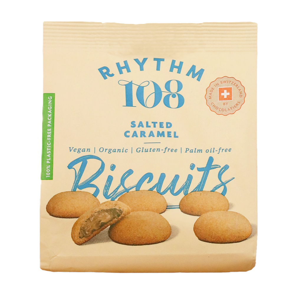 Rhythm 108 Vegan and GF Biscuits - Salted Caramel Share Bag X 8 X 135g