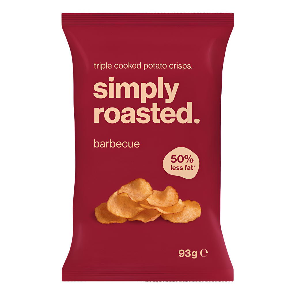 [20% OFF] Simply Roasted Crisps - LARGE Barbecue X 12 X 93g
