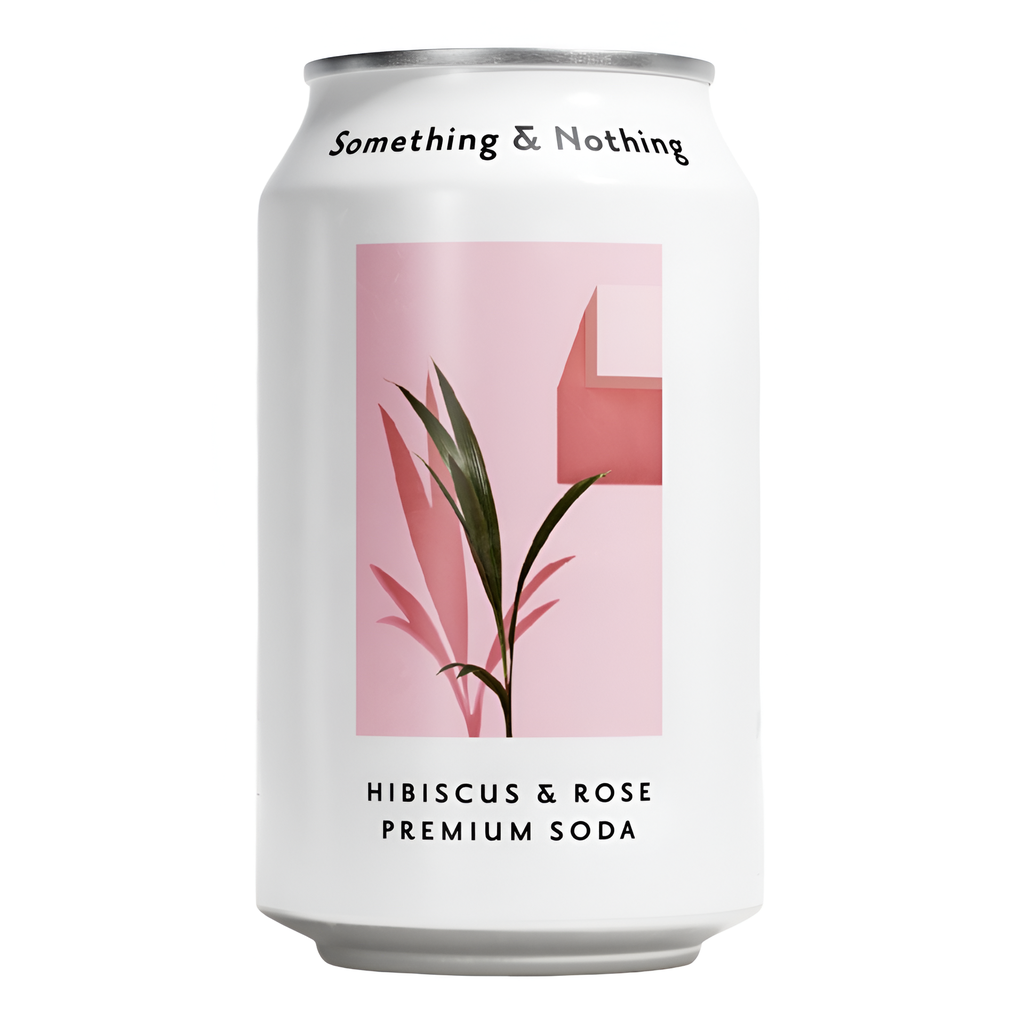 Something and Nothing Soda - Hibiscus and Rose X 12 X 330ml