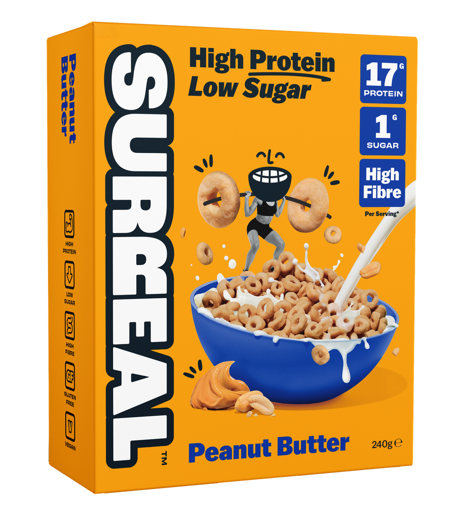 Surreal High Protein Cereal - Peanut Butter X 6 X 240g