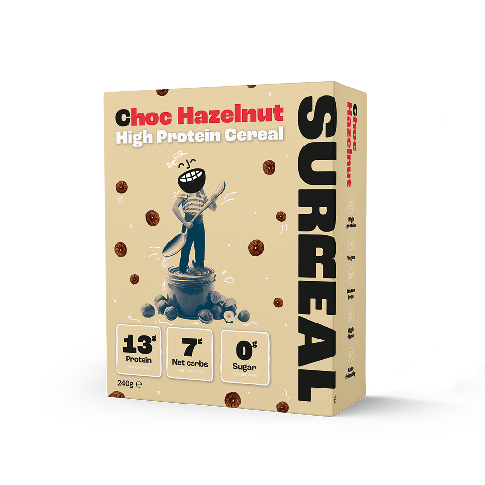 Surreal High Protein Cereal - Choc Hazelnut X 6 X 240g