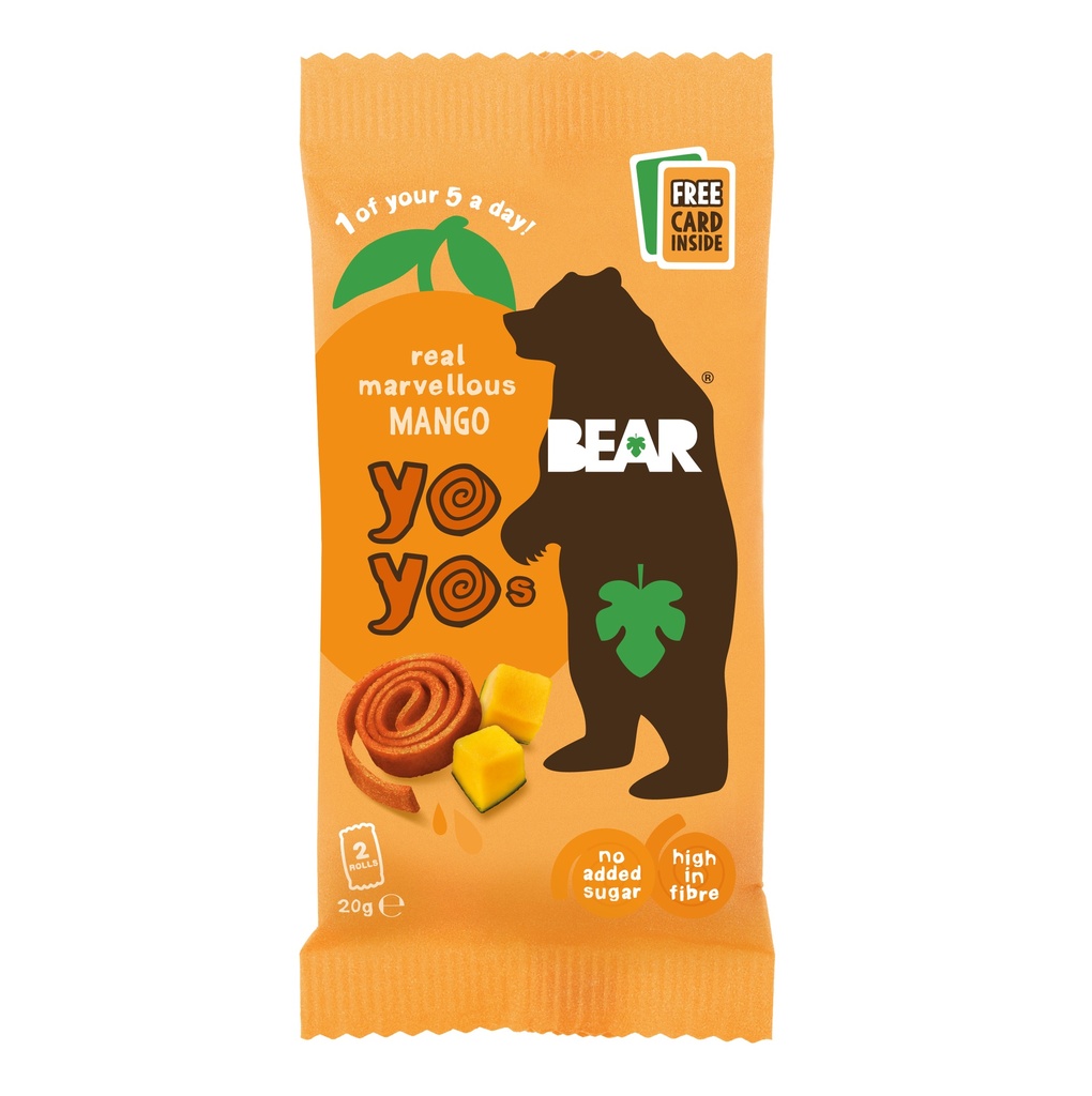 Bear Yoyo Fruit Rolls - Mango X 18 X 20g