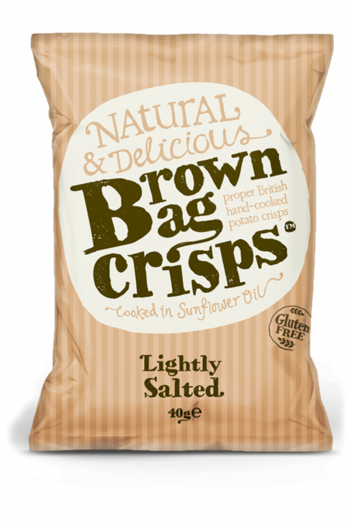 Brown Bag Crisps - Lightly Salted X 10 X 150g