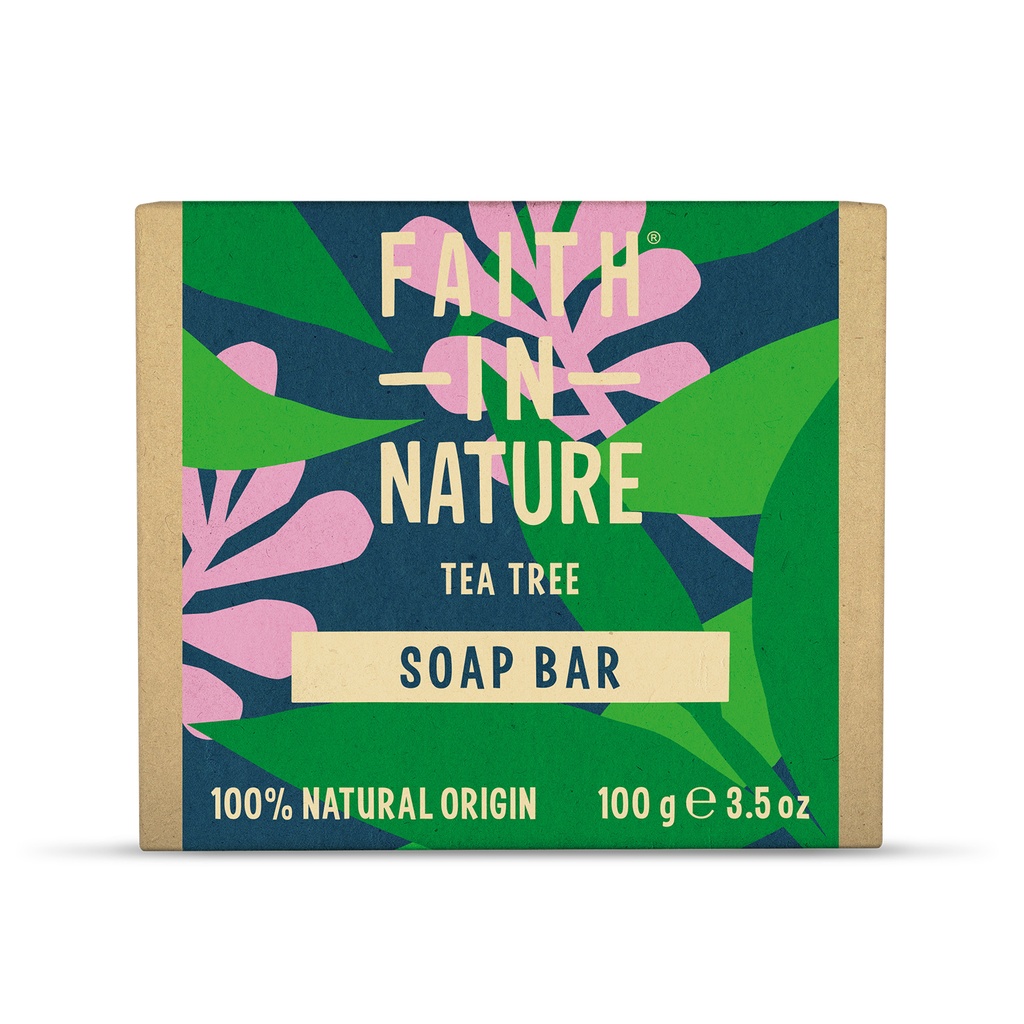 Faith In Nature Soap - Tea Tree Pure Veg X 6 X 100g