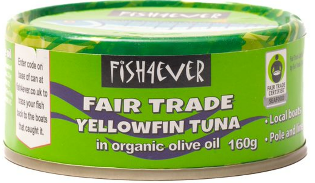 [PRODUCTION ISSUE] Fish 4 Ever Organic Tuna - Yellowfin in Olive Oil X 12 X 160g