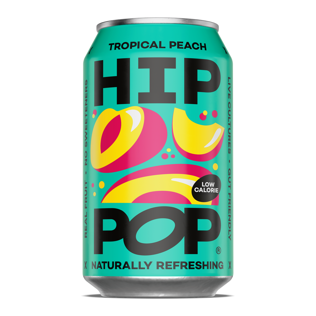 Hip Pop Gut Lovin Soda - Tropical Peach X 12 X 330ml