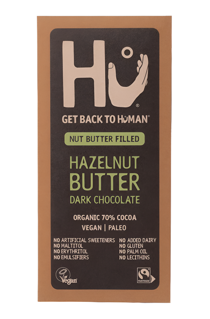 [20% OFF] Hu Kitchen Vegan Chocolate - Hazelnut Butter Dark X 12 X 60g