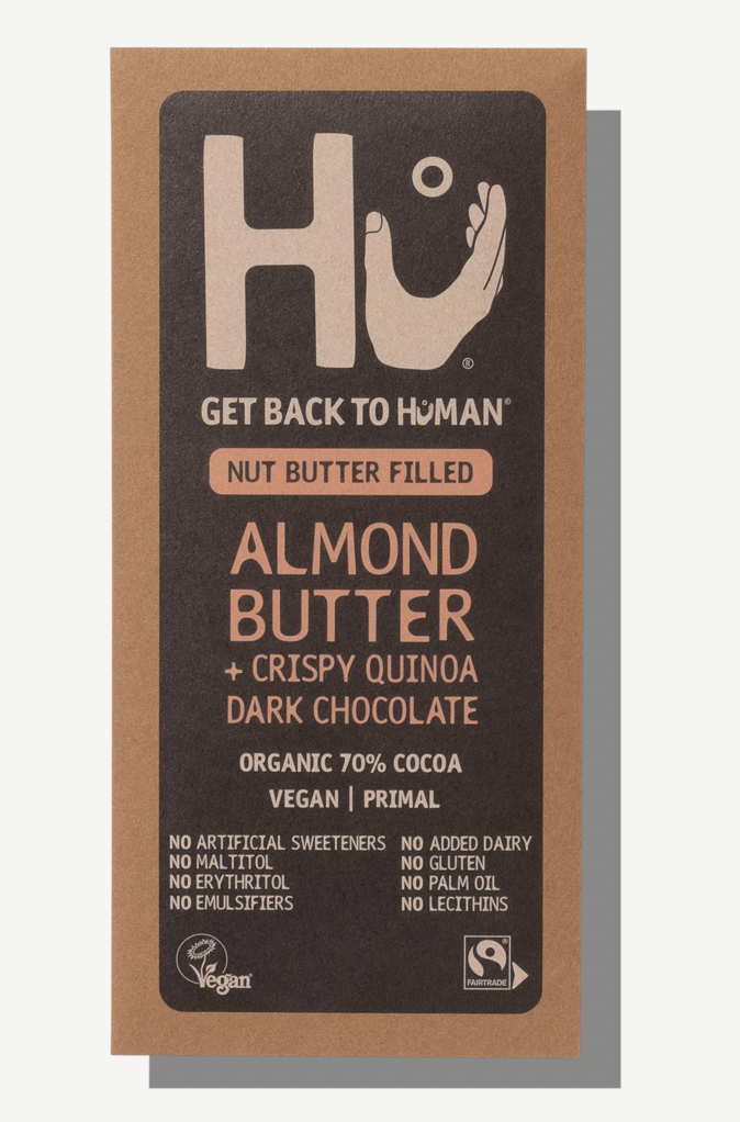 Hu Kitchen Vegan Chocolate - Almond Butter & Crispy Quinoa Dark X 12 X 60g