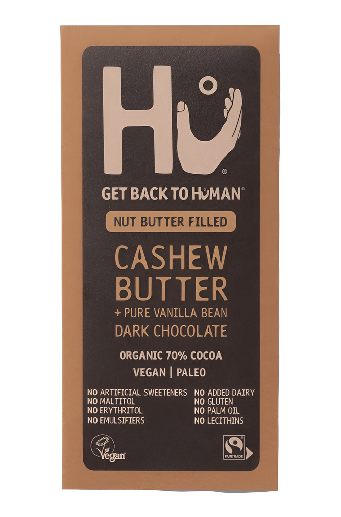 [15% OFF] Hu Kitchen Vegan Chocolate - Cashew Butter & Vanilla Dark X 12 X 60g