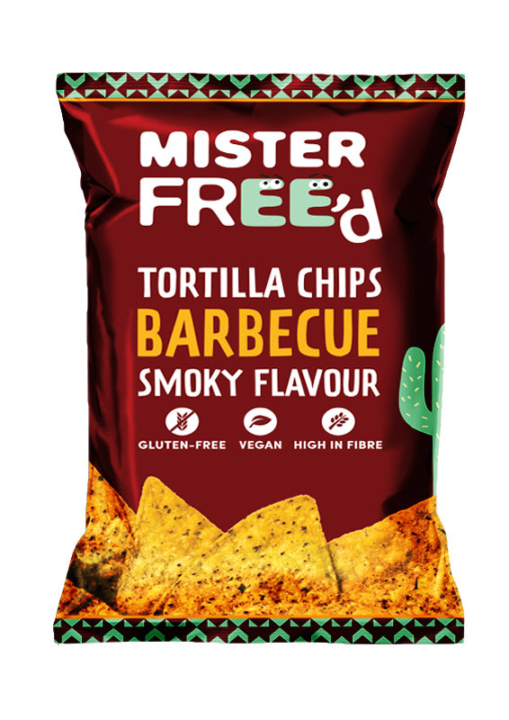 Mister Freed Tortilla Chips - LARGE BBQ X 12 X 135g