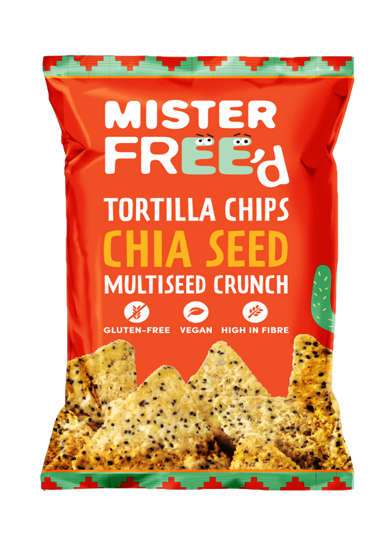 Mister Freed Tortilla Chips - Chia Seeds X 12 X 135g