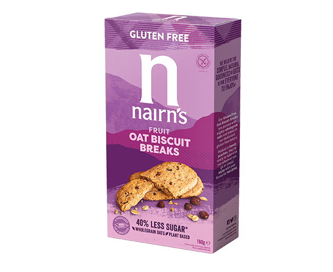 [20% OFF] Nairns Oat Biscuits - GF Oats and Fruit Breaks X 7 X 160g