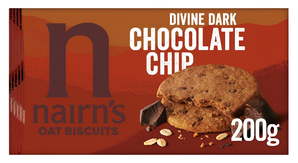 Nairns Oat Biscuits - Dark Chocolate Chip N9390 X 8 X 200g
