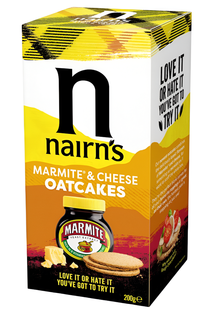 Nairns Oatcakes - Marmite and Cheese X 8 X 200g