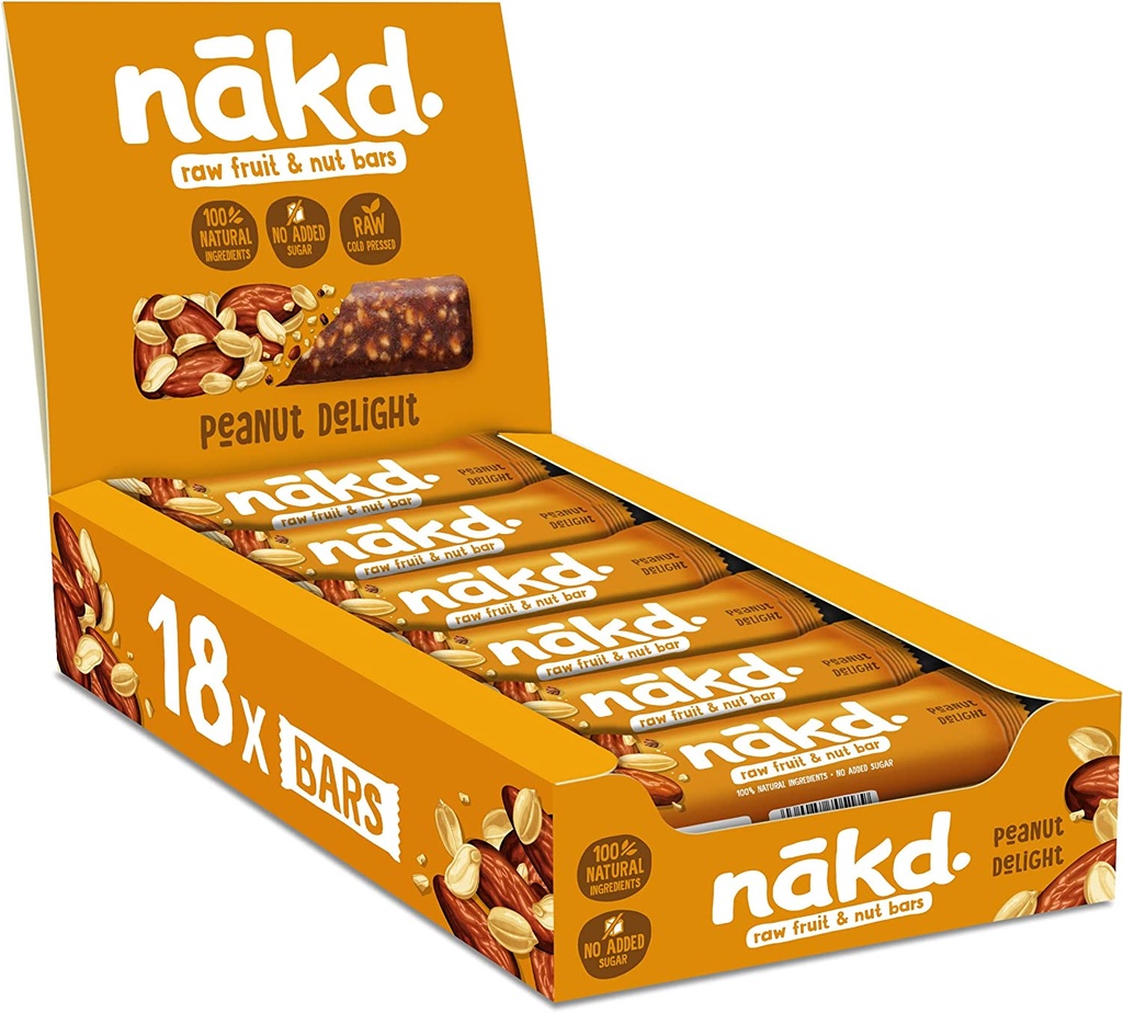 Nakd Nudies Bar - Peanut Delight X 18 X 35g