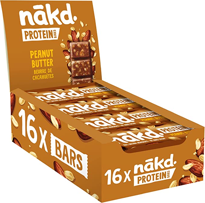 [20% OFF] Nakd Protein Bar - Peanut Butter X 16 X 45g