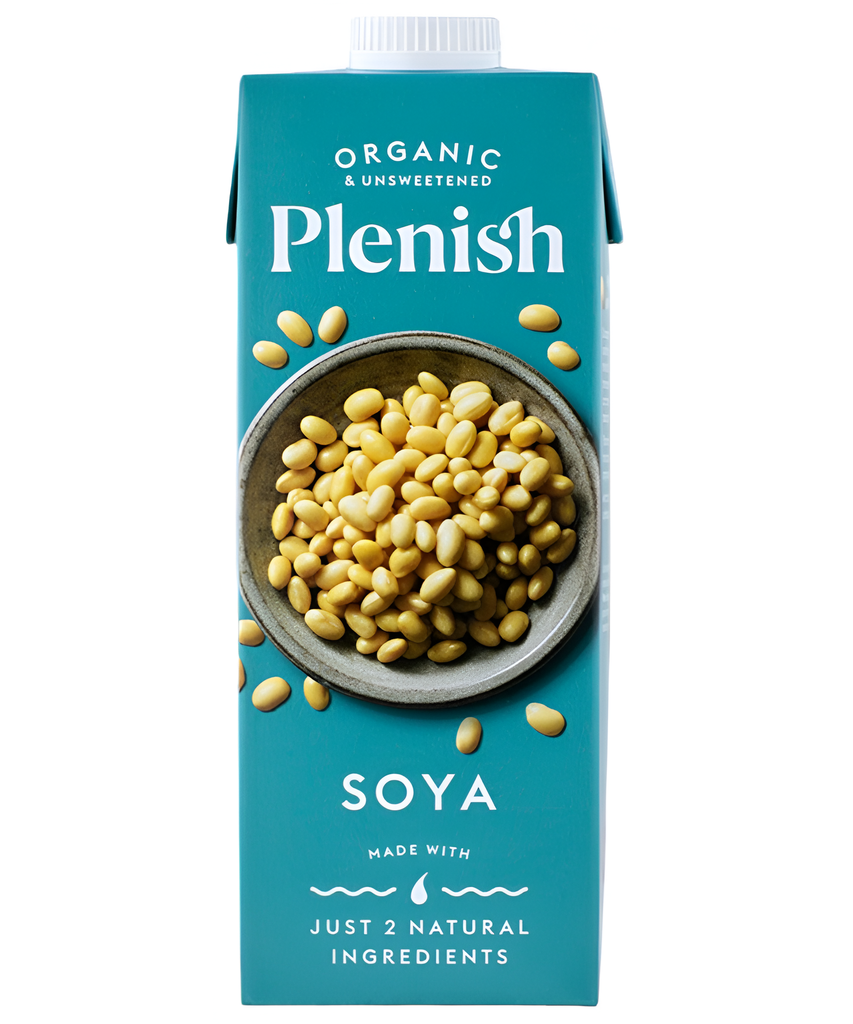 Plenish Organic Plant Based Milk - Soya X 8 X 1L