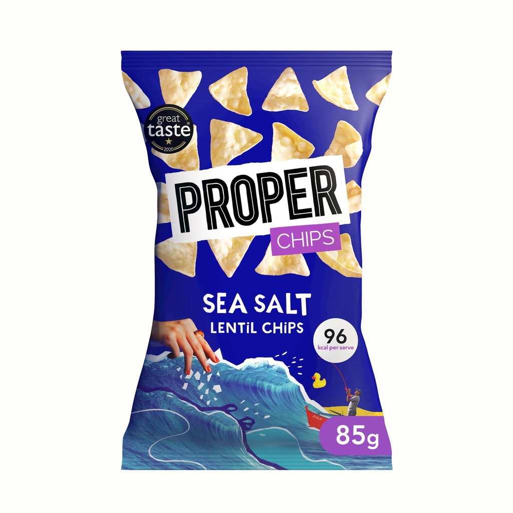 [33% OFF] Proper Chips - Sea Salt Lentil X 8 X 85g