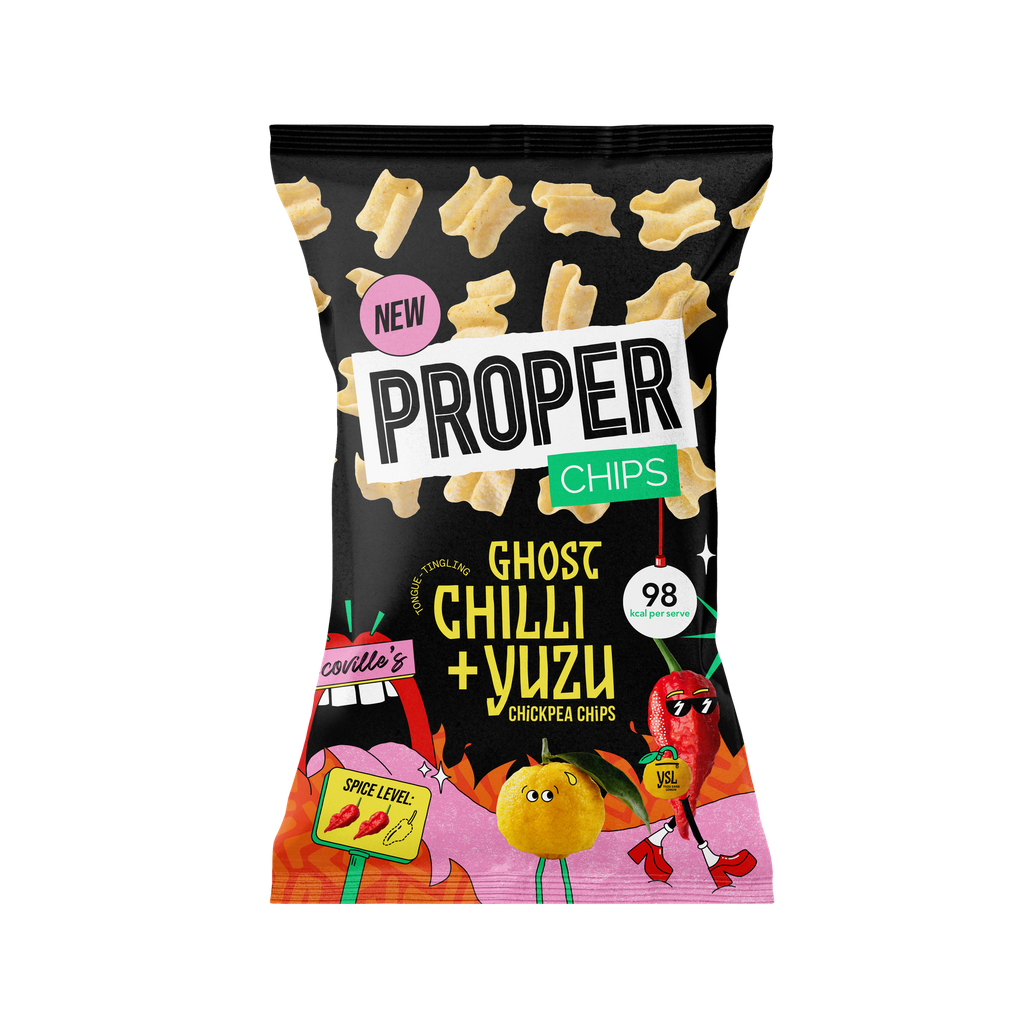 Proper Chips Street Food - Chickpea Ghost Chilli and Yuzu X 8 X 85g