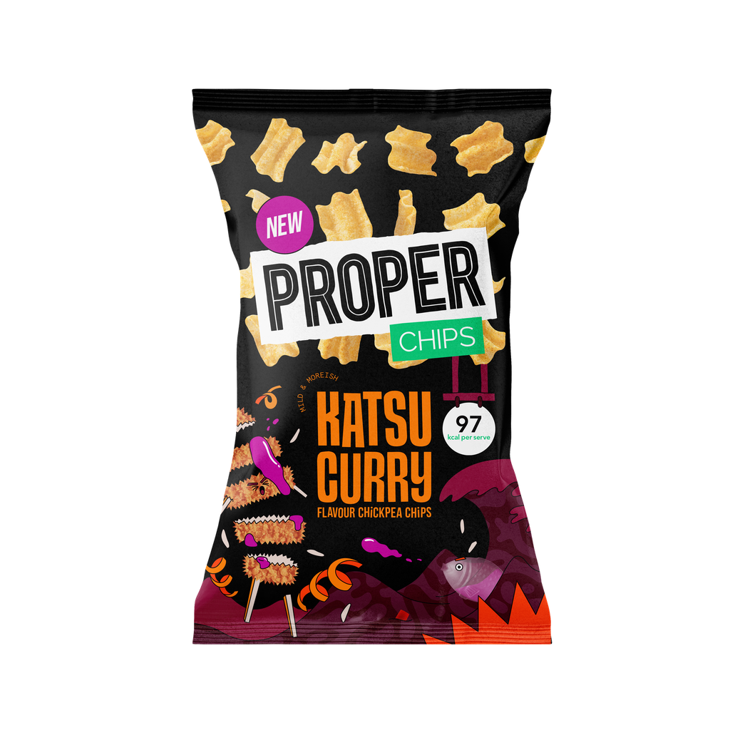 [33% OFF] Proper Chips Street food - Chickpea Katsu Curry X 8 X 85g