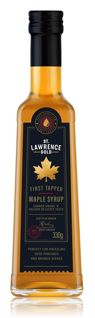 St. Lawrence Gold Maple Syrup - 1st Tapped Golden Delicate Taste X 6 X 330g
