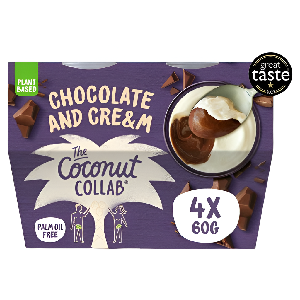 The Coconut Collaborative Dessert - Chocolate & Cre&m (4x60g) 240g
