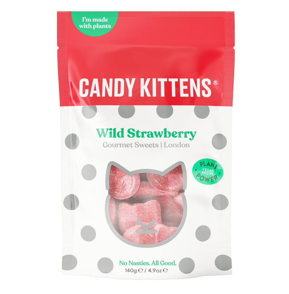 Candy Kittens Sweets - Wild Strawberry X 10 X 140g