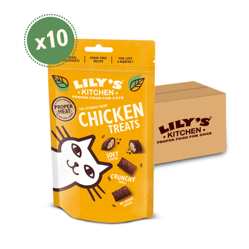 [25% OFF] Lilys Kitchen Pet Food - CAT TREAT Chicken CTPC60 X 10 X 60g