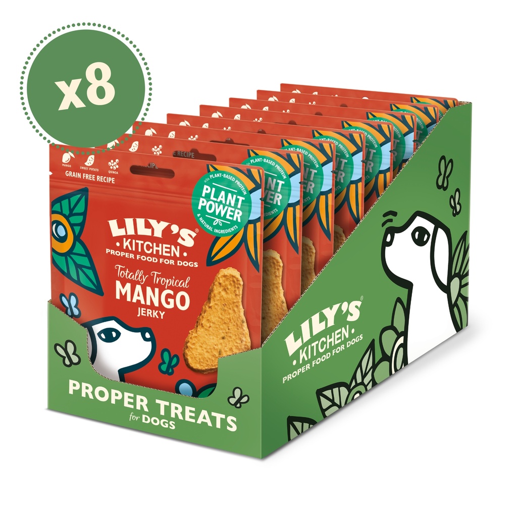 Lilys Kitchen Pet Food - DOG JERKY Mango ZDTSMJ70 X 8 X 70g