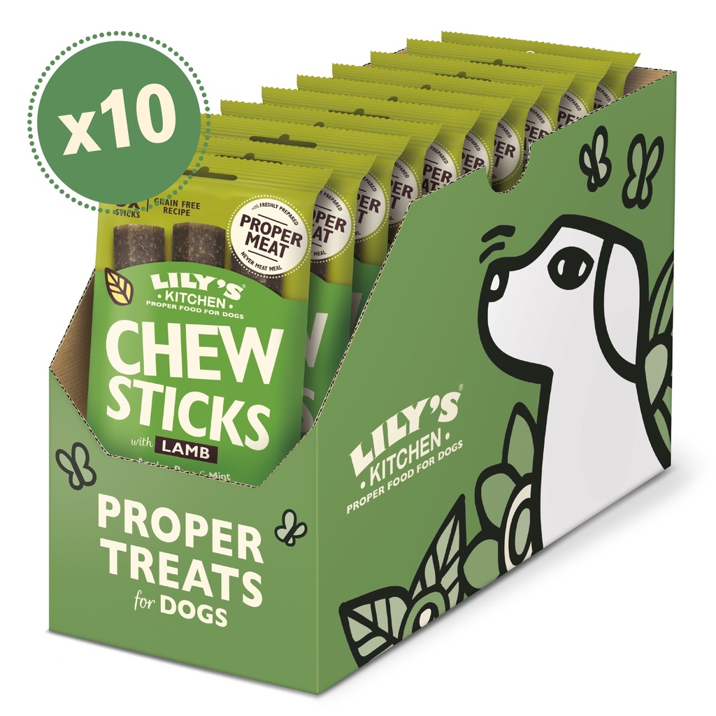 [25% OFF] Lilys Kitchen Pet Food - DOG Chew Stick Lamb DTCL12 X 10 X 120g