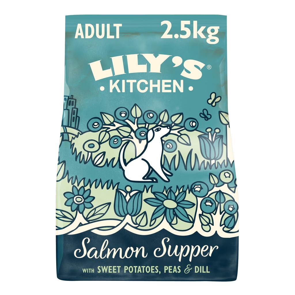 LilysKitchen Pet Food - DOG DRY Duck Salmon Venison ZDWW23 X 4 X 2.5kg