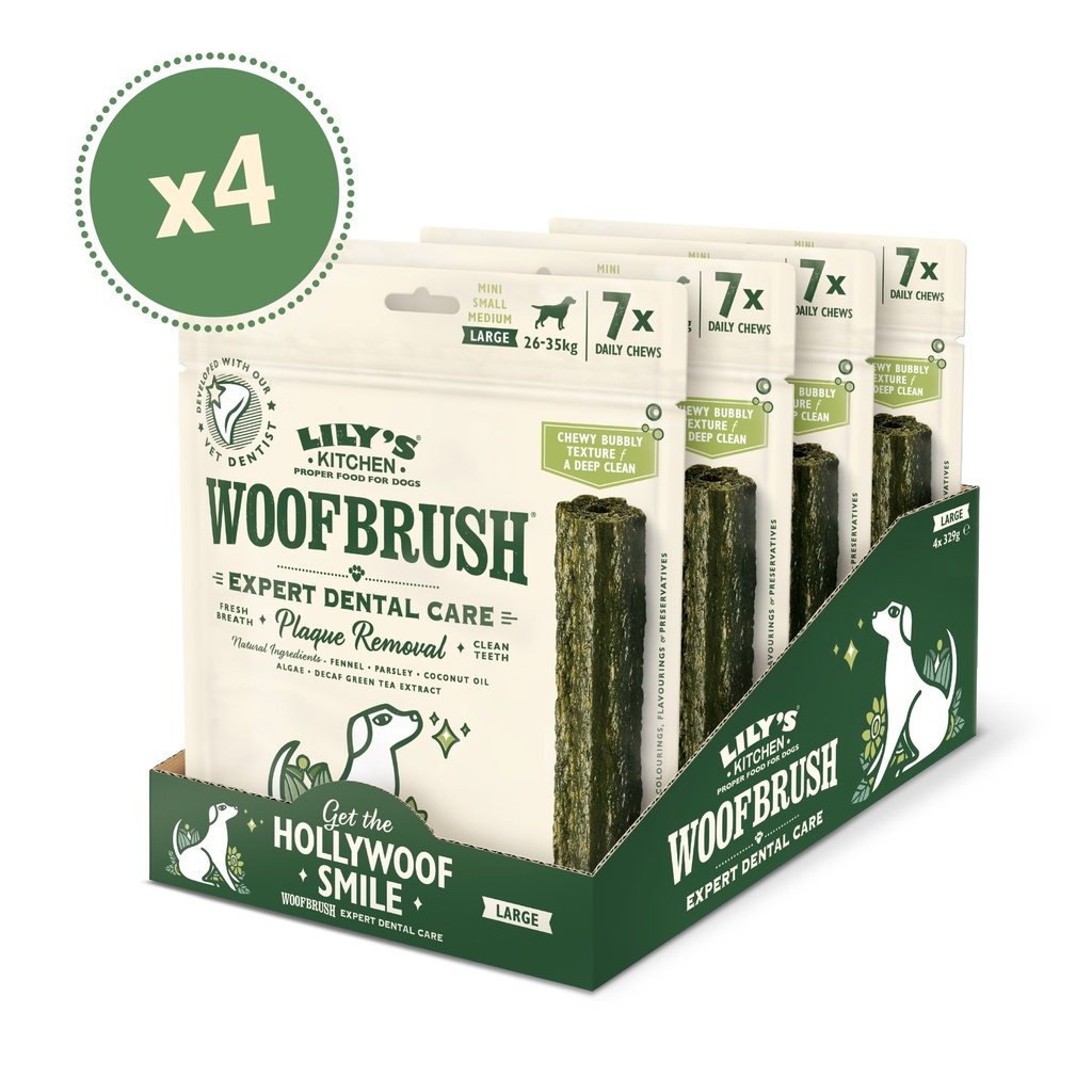 Lilys Kitchen Pet Food Multipack - DOG Woofbrush Large DDTLL07 X 4 X (7x47g)