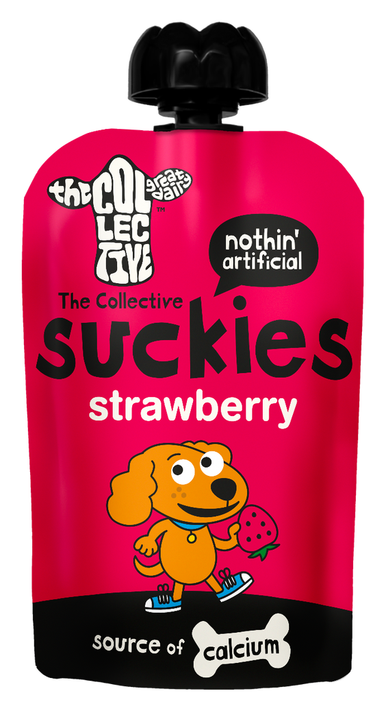 The Collective Suckies Kids Pouches - Strawberry X 6 X 90g