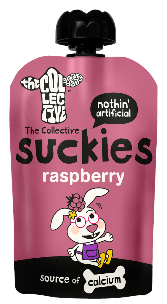 The Collective Suckies Kids Yoghurt Pouches - Raspberry X 6 X 90g