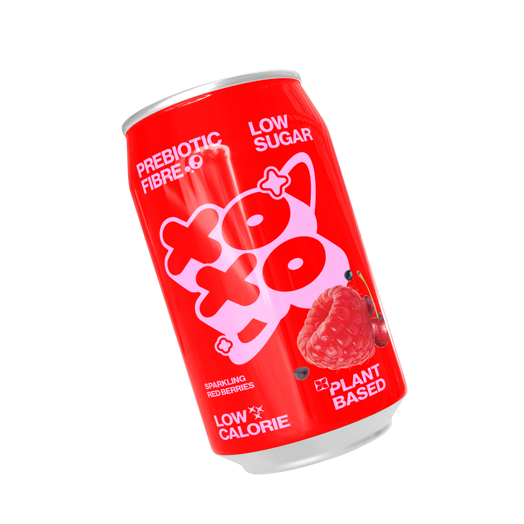 XOXO Prebiotic Sparkling Soda - Red Berry X 12 X 330ml