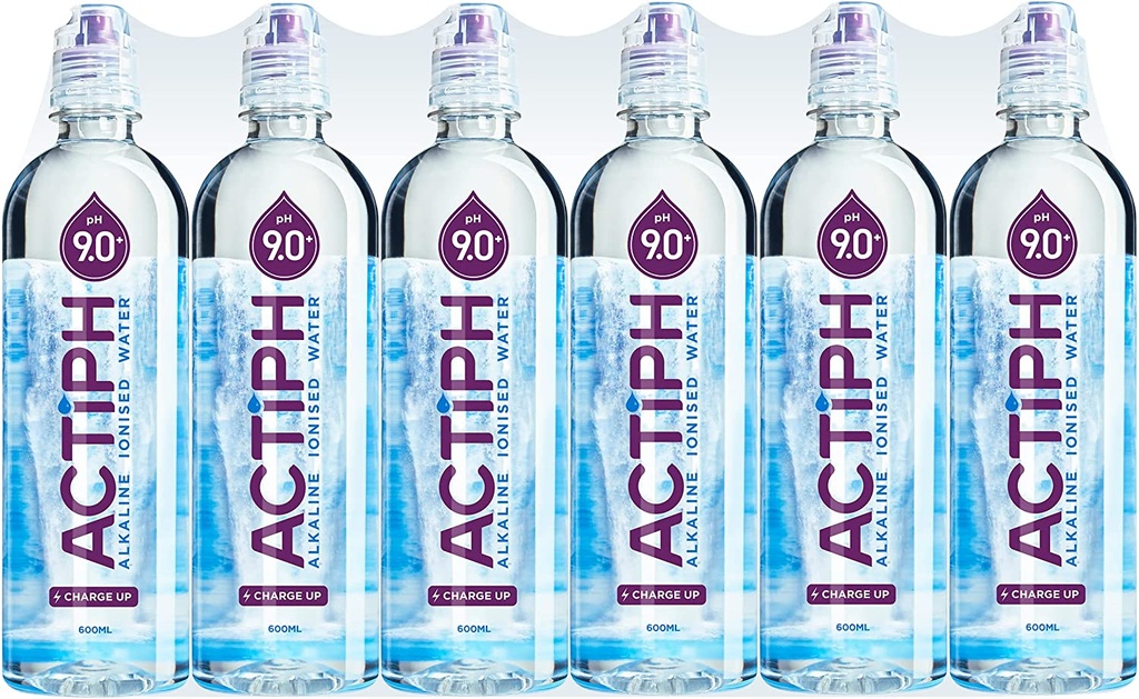 Actiph Alkaline PH 9 Water - Sports Cap X 24 X 600ml