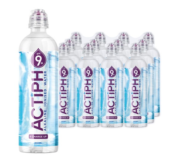 Actiph Alkaline PH 9 Water - Sports Cap X 24 X 600ml