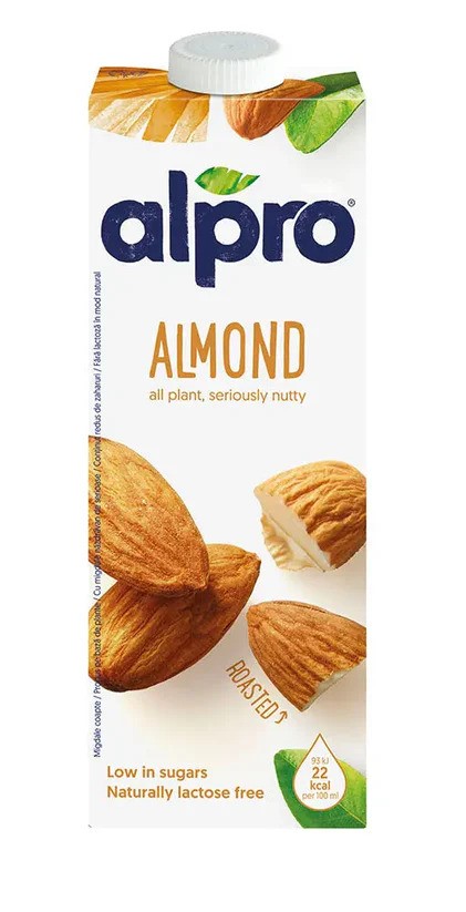 Alpro Plant Based Milk - Almond Drink X 8 X 1L