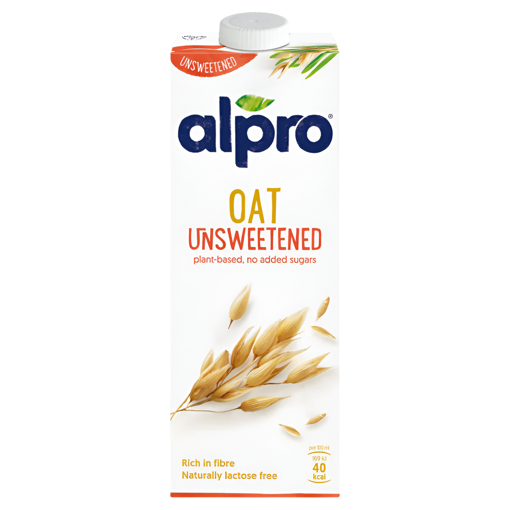 Alpro Plant Based Milk - Oat Unsweetened X 8 X 1L