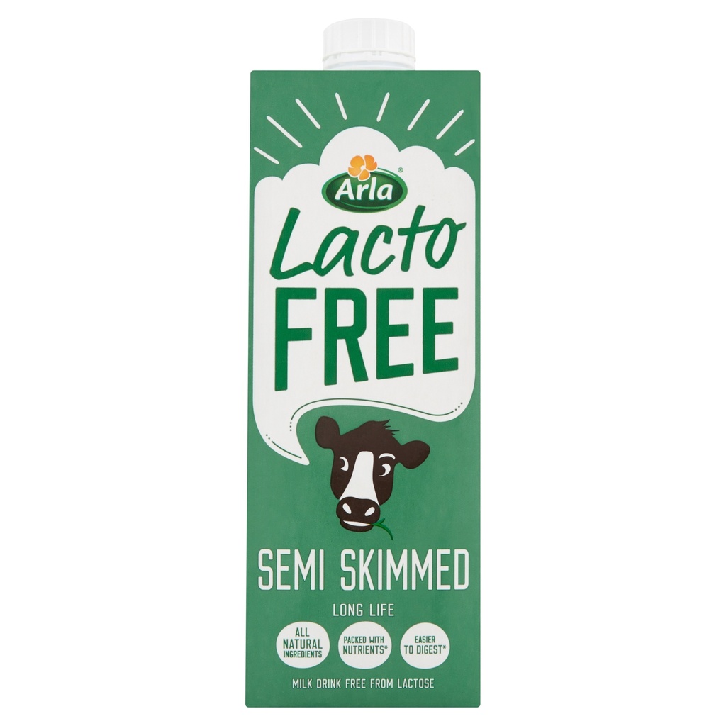 ARLA Lactose Free Milk AMBIENT - Semi Skimmed 1.5% UHT X 10 X 1L