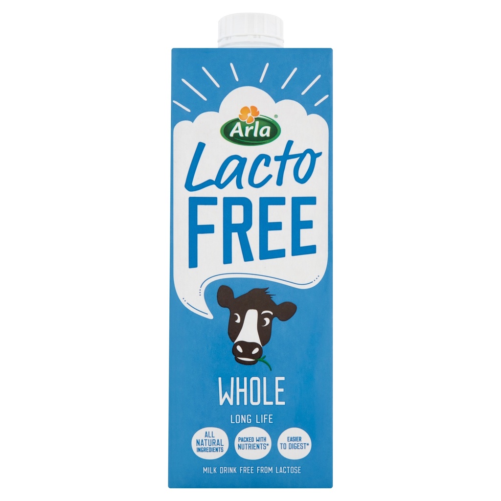 ARLA Lactose Free Milk AMBIENT - Whole 3.5% UHT X 10 X 1L