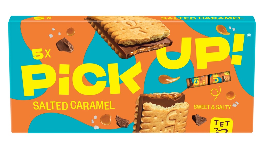Bahlsen Pick Up Biscuit Bars - Salted Caramel 5pc X 14 X 140g
