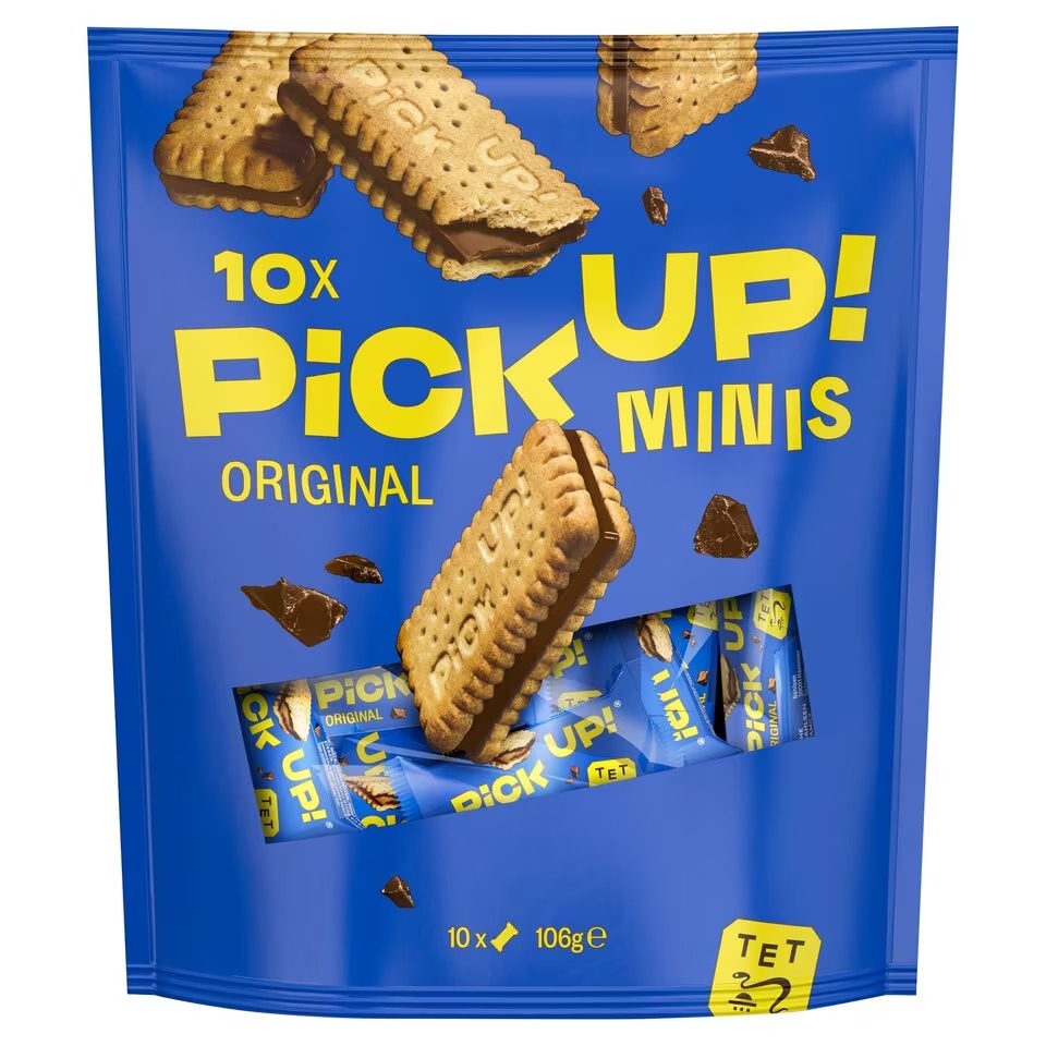 Bahlsen Pick Up Minis Biscuits - Milk Chocolate 10pc X 14 X 106g