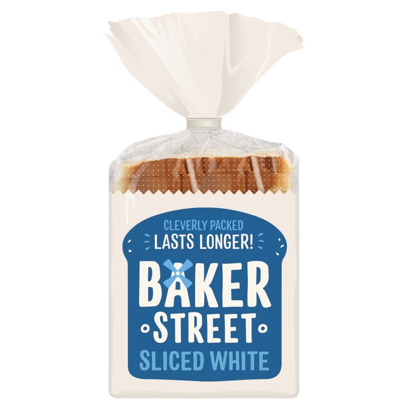 Baker Street Bread - Sliced White Loaf 550g