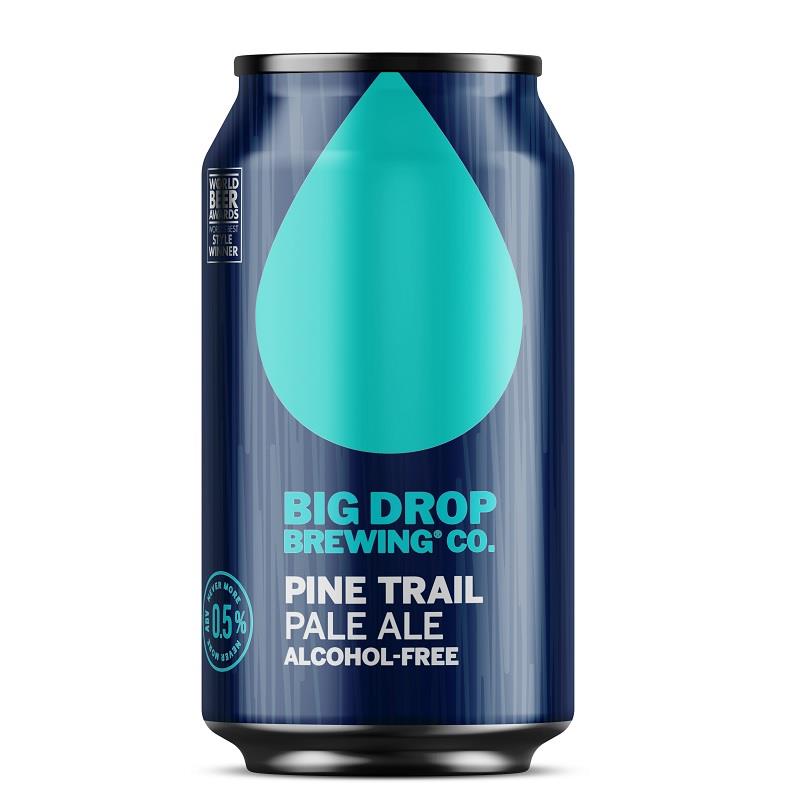 Big Drop Alcohol Free Beers - Pine Trail Pale Ale 0.5% ABV X 12 X 330ml