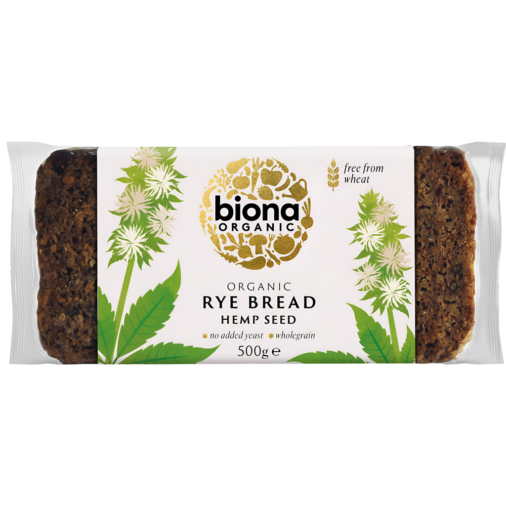 Biona Organic Bread - Rye Hempseed X 7 X 500g