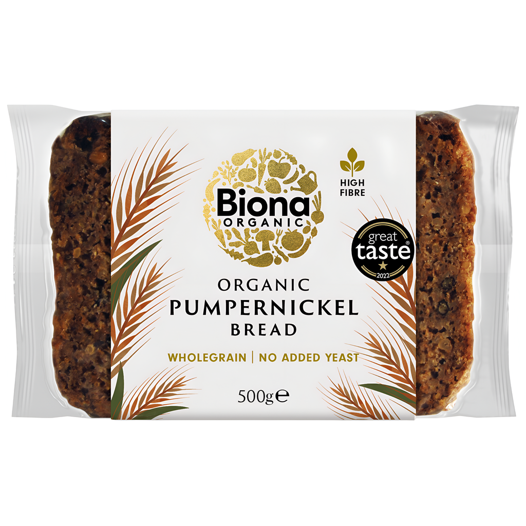 Biona Organic Bread - Rye Pumpernickel X 9 X 500g