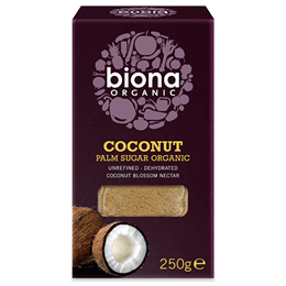 Biona Organic Coconut Palm Sugar - 8 X 250g